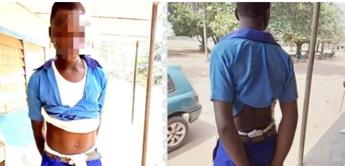 Photo of secondary school student caught with charm